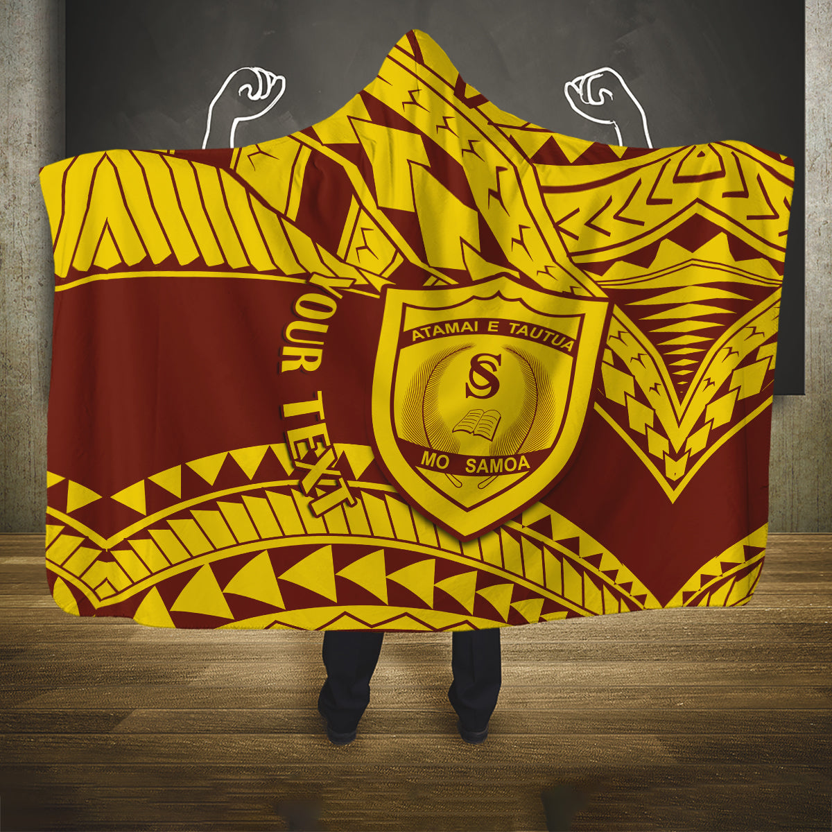 personalised-samoa-college-hooded-blanket-samoan-pattern