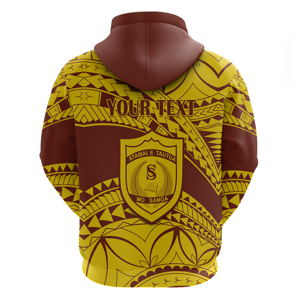 Personalised Samoa College Hoodie Samoan Pattern - Wonder Print Shop