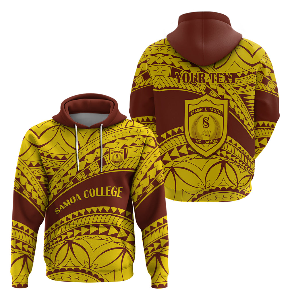 Personalised Samoa College Hoodie Samoan Pattern - Wonder Print Shop