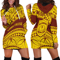 Personalised Samoa College Hoodie Dress Samoan Pattern - Wonder Print Shop
