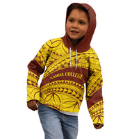 Personalised Samoa College Kid Hoodie Samoan Pattern - Wonder Print Shop
