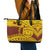 Personalised Samoa College Leather Tote Bag Samoan Pattern - Wonder Print Shop