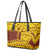 Personalised Samoa College Leather Tote Bag Samoan Pattern - Wonder Print Shop