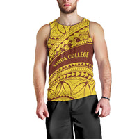 Personalised Samoa College Men Tank Top Samoan Pattern - Wonder Print Shop