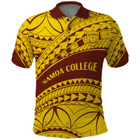 Personalised Samoa College Polo Shirt Samoan Pattern - Wonder Print Shop