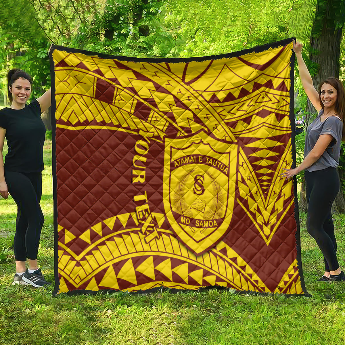 Personalised Samoa College Quilt Samoan Pattern - Wonder Print Shop
