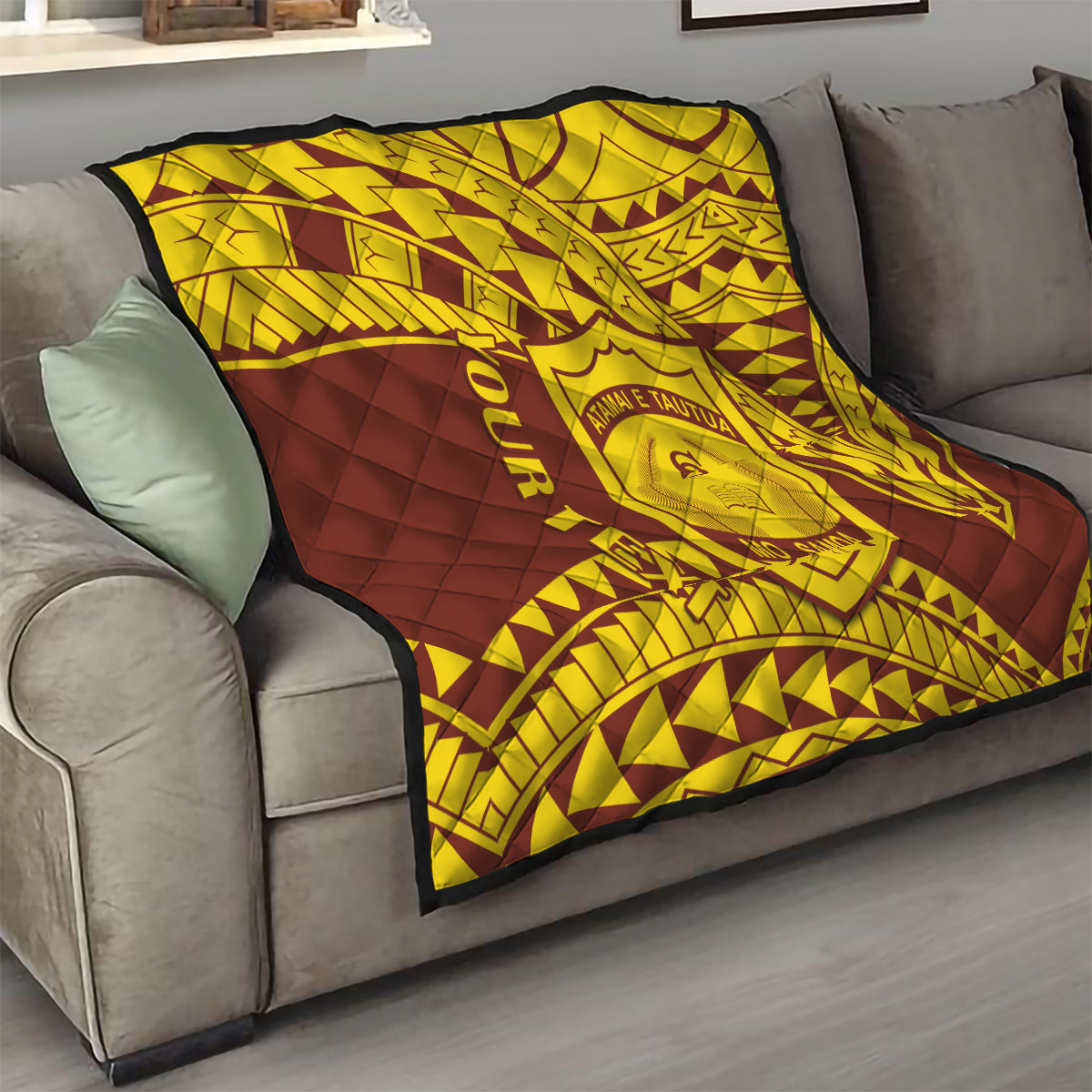 Personalised Samoa College Quilt Samoan Pattern - Wonder Print Shop