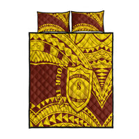 Personalised Samoa College Quilt Bed Set Samoan Pattern - Wonder Print Shop