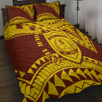 Personalised Samoa College Quilt Bed Set Samoan Pattern - Wonder Print Shop