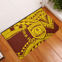 Personalised Samoa College Rubber Doormat Samoan Pattern - Wonder Print Shop