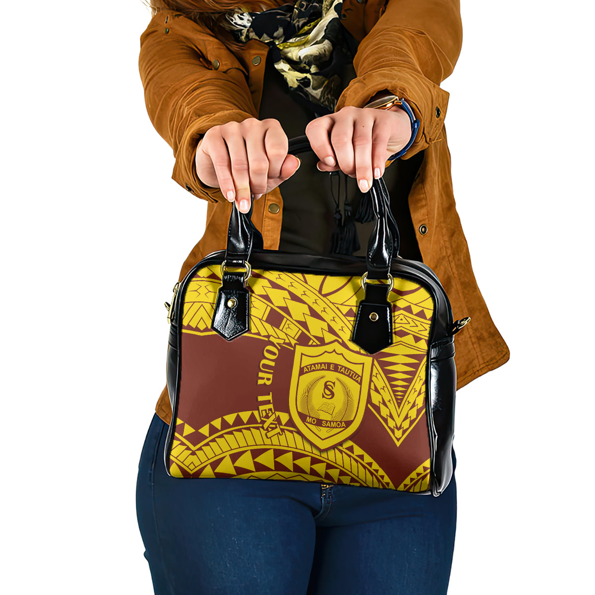 personalised-samoa-college-shoulder-handbag-samoan-pattern