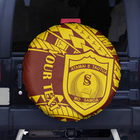 Personalised Samoa College Spare Tire Cover Samoan Pattern - Wonder Print Shop