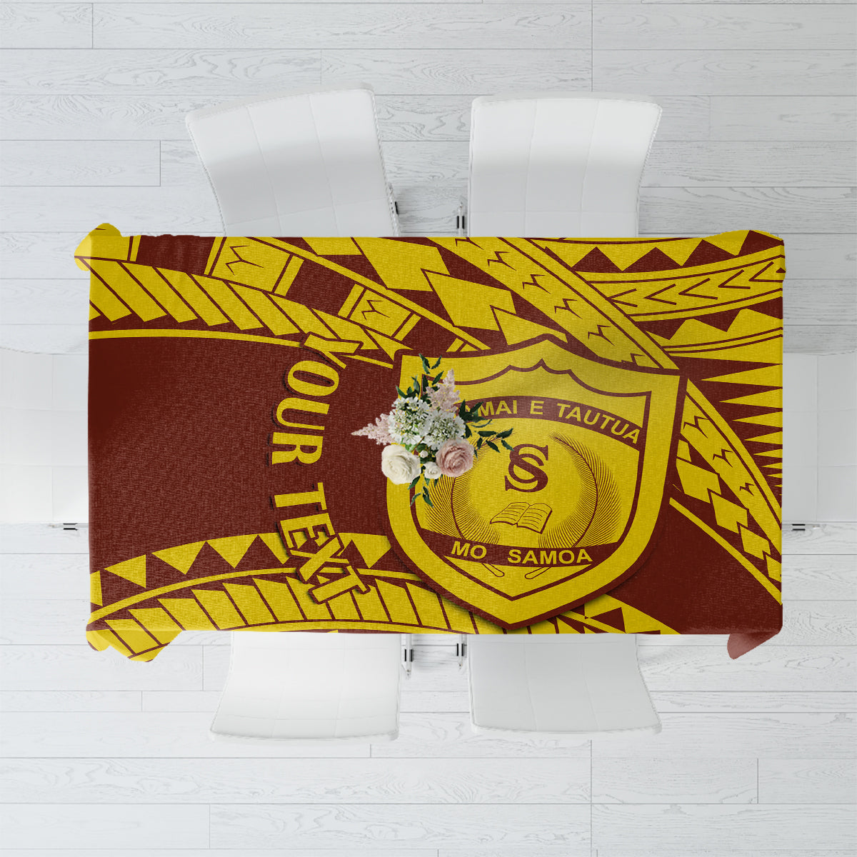 Personalised Samoa College Tablecloth Samoan Pattern - Wonder Print Shop