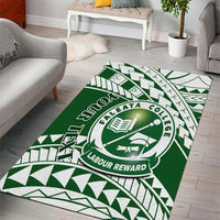 Personalised Samoa Faleata College Area Rug Samoan Pattern - Wonder Print Shop