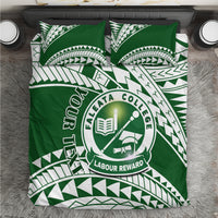 Personalised Samoa Faleata College Bedding Set Samoan Pattern - Wonder Print Shop