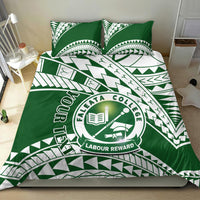 Personalised Samoa Faleata College Bedding Set Samoan Pattern - Wonder Print Shop