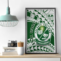 Personalised Samoa Faleata College Canvas Wall Art Samoan Pattern - Wonder Print Shop