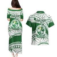 Personalised Samoa Faleata College Couples Matching Puletasi Dress and Hawaiian Shirt Samoan Pattern - Wonder Print Shop