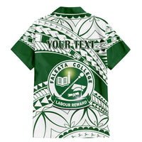 Personalised Samoa Faleata College Family Matching Mermaid Dress and Hawaiian Shirt Samoan Pattern - Wonder Print Shop