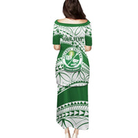 Personalised Samoa Faleata College Family Matching Puletasi Dress and Hawaiian Shirt Samoan Pattern - Wonder Print Shop