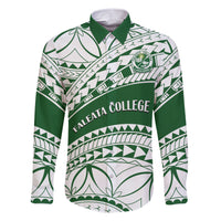 Personalised Samoa Faleata College Family Matching Short Sleeve Bodycon Dress and Hawaiian Shirt Samoan Pattern - Wonder Print Shop