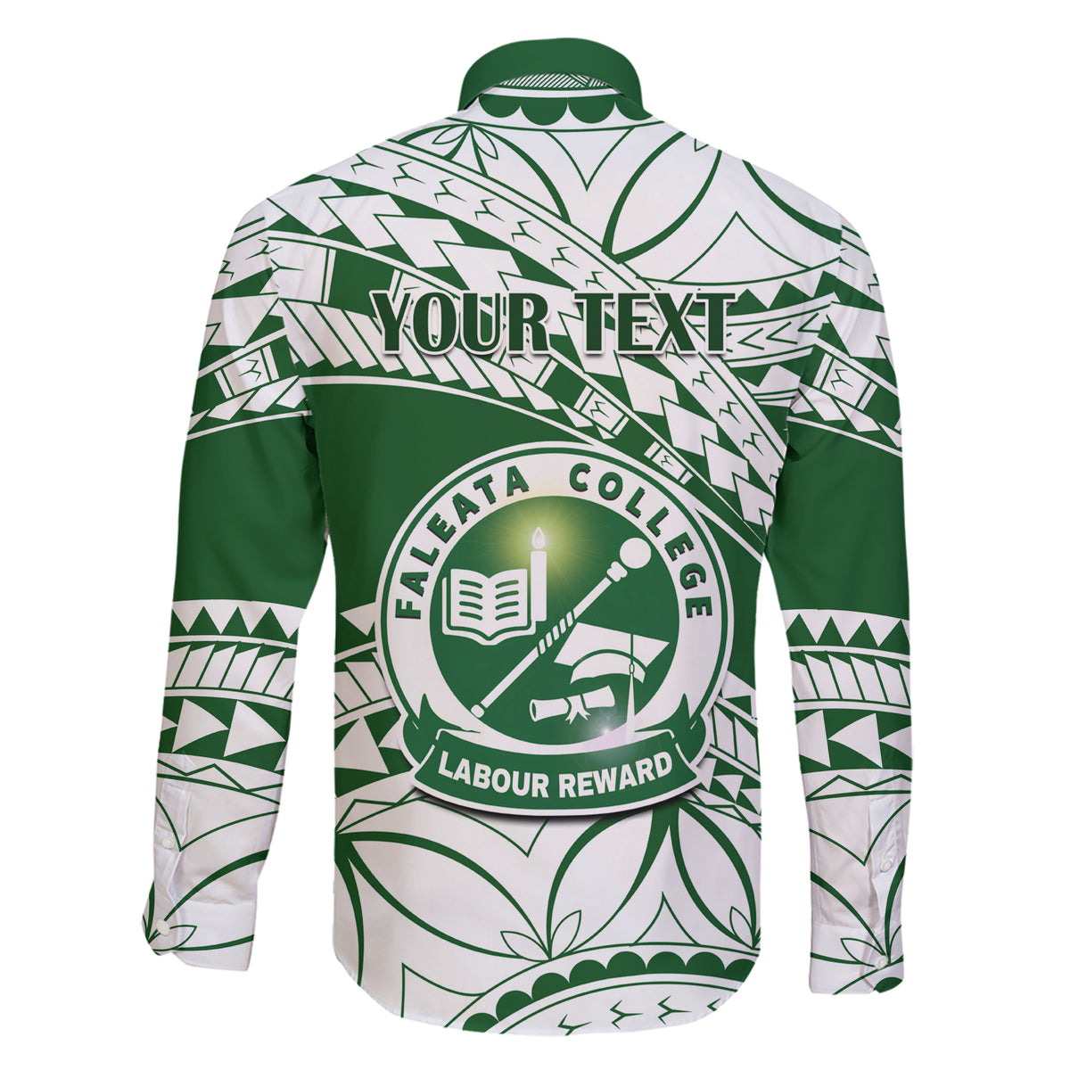 Personalised Samoa Faleata College Family Matching Short Sleeve Bodycon Dress and Hawaiian Shirt Samoan Pattern - Wonder Print Shop