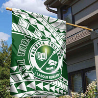 Personalised Samoa Faleata College Garden Flag Samoan Pattern - Wonder Print Shop
