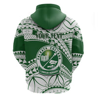 Personalised Samoa Faleata College Hoodie Samoan Pattern - Wonder Print Shop