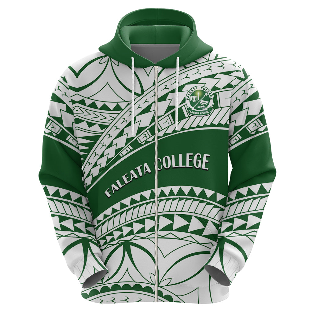 Personalised Samoa Faleata College Hoodie Samoan Pattern - Wonder Print Shop