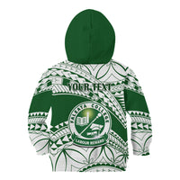 Personalised Samoa Faleata College Kid Hoodie Samoan Pattern - Wonder Print Shop