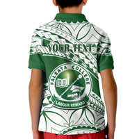 Personalised Samoa Faleata College Kid Polo Shirt Samoan Pattern - Wonder Print Shop