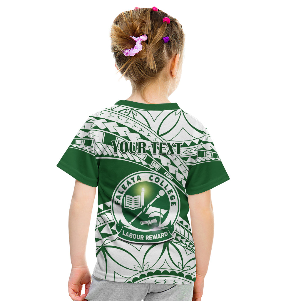 Personalised Samoa Faleata College Kid T Shirt Samoan Pattern - Wonder Print Shop