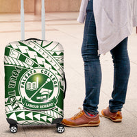 Personalised Samoa Faleata College Luggage Cover Samoan Pattern - Wonder Print Shop