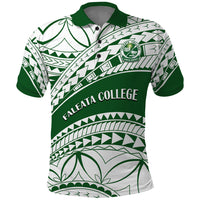 Personalised Samoa Faleata College Polo Shirt Samoan Pattern - Wonder Print Shop