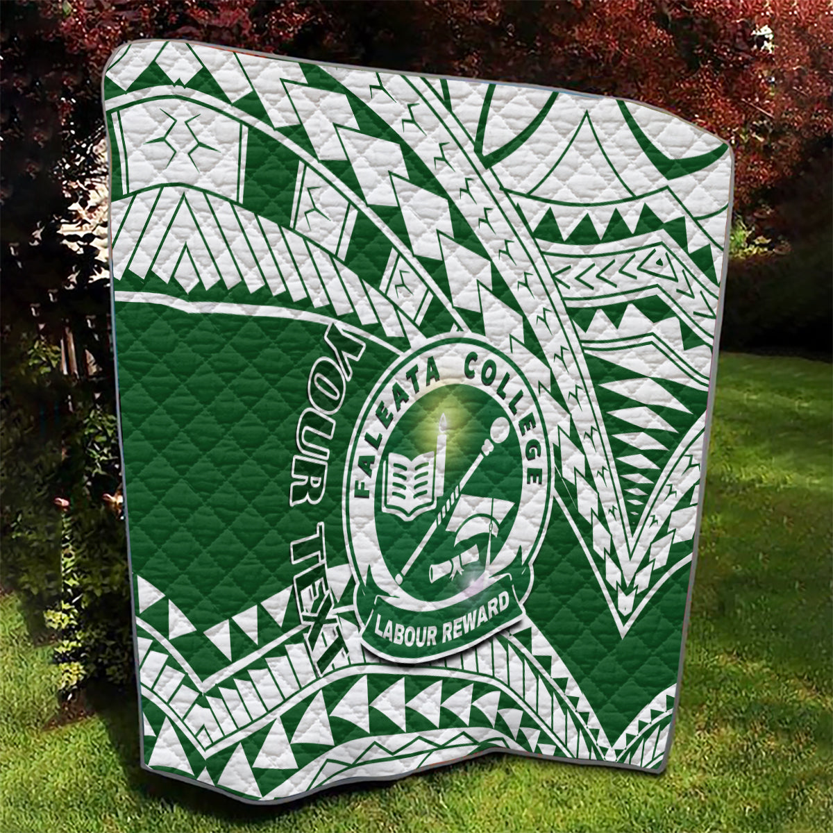 Personalised Samoa Faleata College Quilt Samoan Pattern - Wonder Print Shop