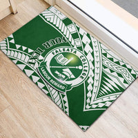 Personalised Samoa Faleata College Rubber Doormat Samoan Pattern - Wonder Print Shop