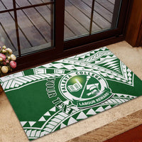 Personalised Samoa Faleata College Rubber Doormat Samoan Pattern - Wonder Print Shop
