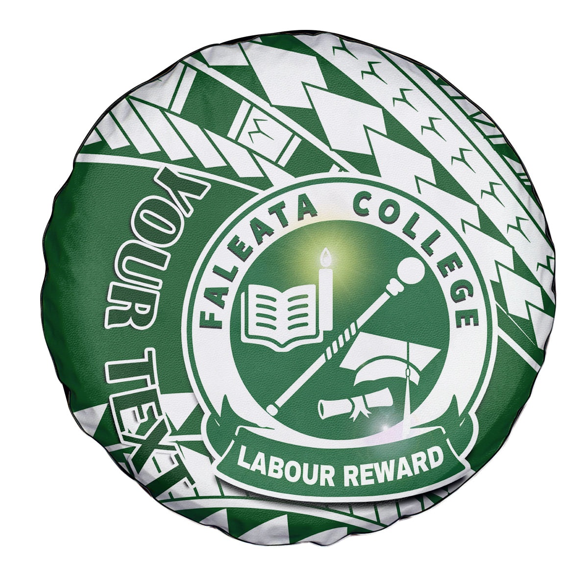 Personalised Samoa Faleata College Spare Tire Cover Samoan Pattern - Wonder Print Shop