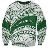 Personalised Samoa Faleata College Sweatshirt Samoan Pattern - Wonder Print Shop