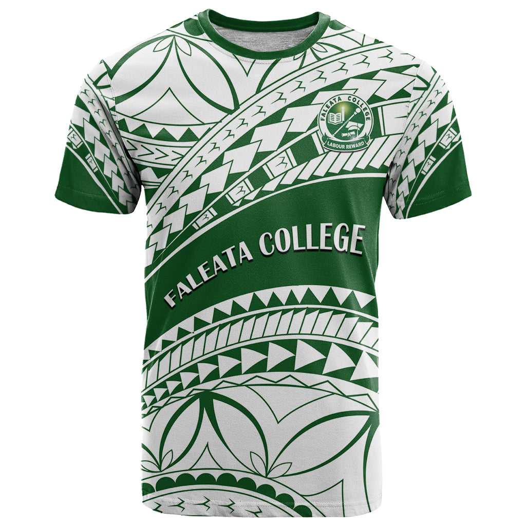Personalised Samoa Faleata College T Shirt Samoan Pattern - Wonder Print Shop