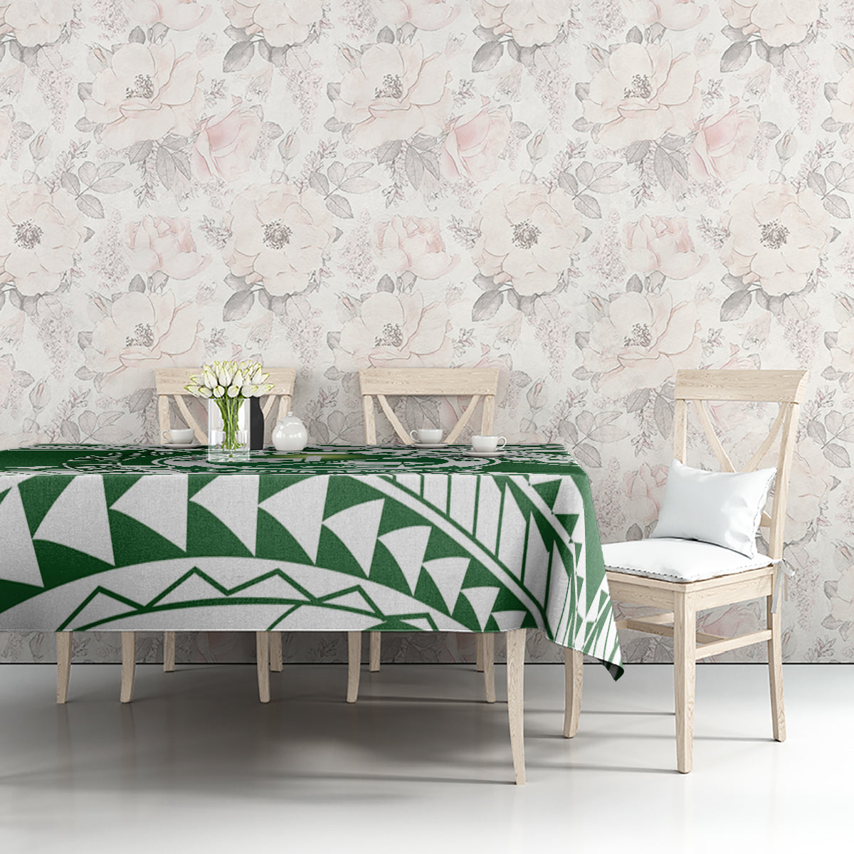 Personalised Samoa Faleata College Tablecloth Samoan Pattern - Wonder Print Shop