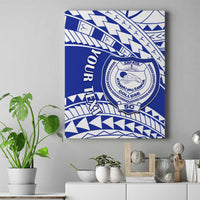Personalised Samoa Safata College Canvas Wall Art Samoan Pattern - Wonder Print Shop