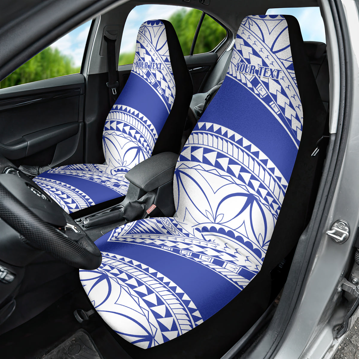 Personalised Samoa Safata College Car Seat Cover Samoan Pattern - Wonder Print Shop