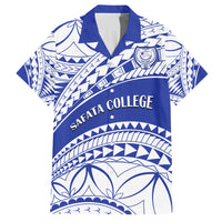 Personalised Samoa Safata College Family Matching Puletasi Dress and Hawaiian Shirt Samoan Pattern - Wonder Print Shop