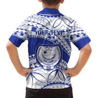 Personalised Samoa Safata College Family Matching Tank Maxi Dress and Hawaiian Shirt Samoan Pattern - Wonder Print Shop