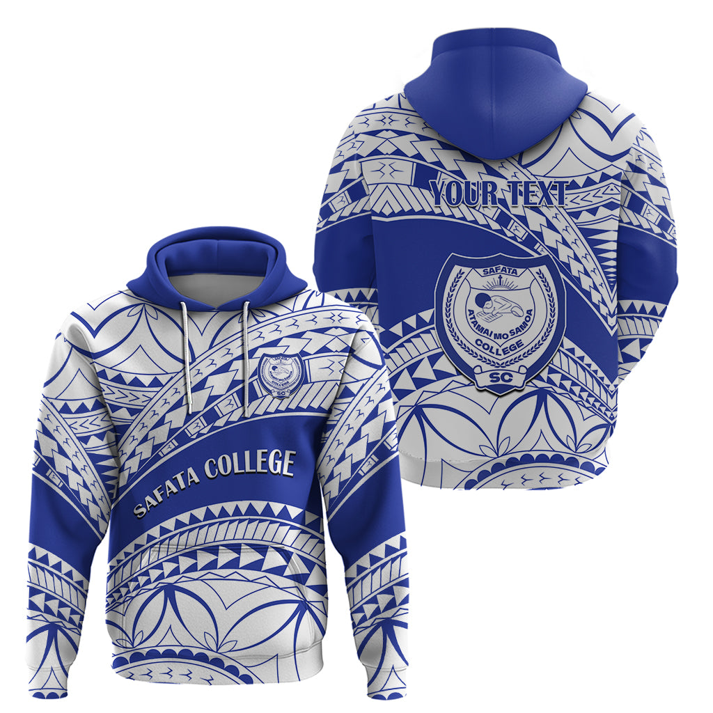Personalised Samoa Safata College Hoodie Samoan Pattern - Wonder Print Shop