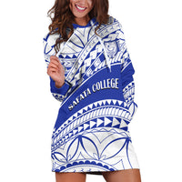 Personalised Samoa Safata College Hoodie Dress Samoan Pattern - Wonder Print Shop
