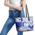 Personalised Samoa Safata College Leather Tote Bag Samoan Pattern - Wonder Print Shop