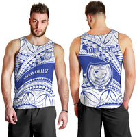 Personalised Samoa Safata College Men Tank Top Samoan Pattern - Wonder Print Shop