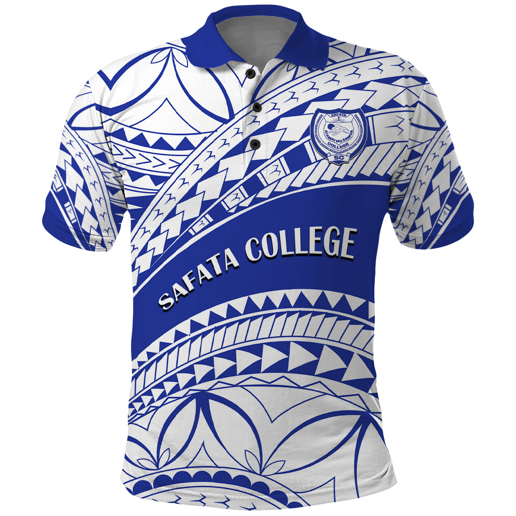 Personalised Samoa Safata College Polo Shirt Samoan Pattern - Wonder Print Shop